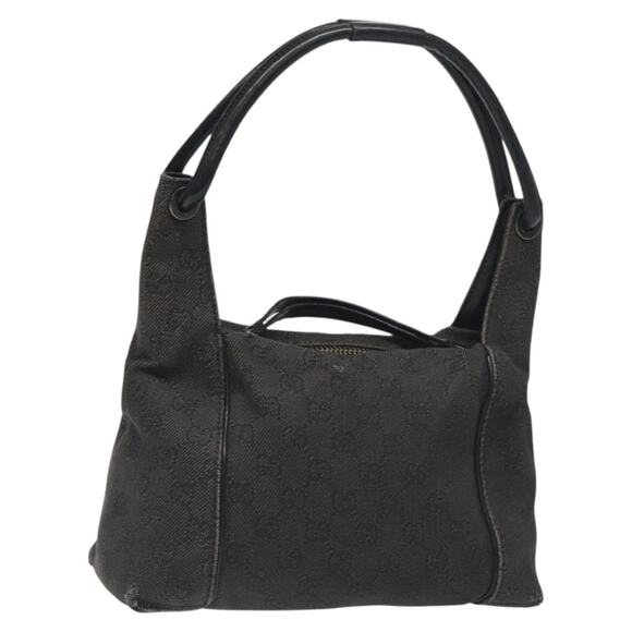GUCCI GG Canvas Shoulder Bag Black - Picture 1 of 16